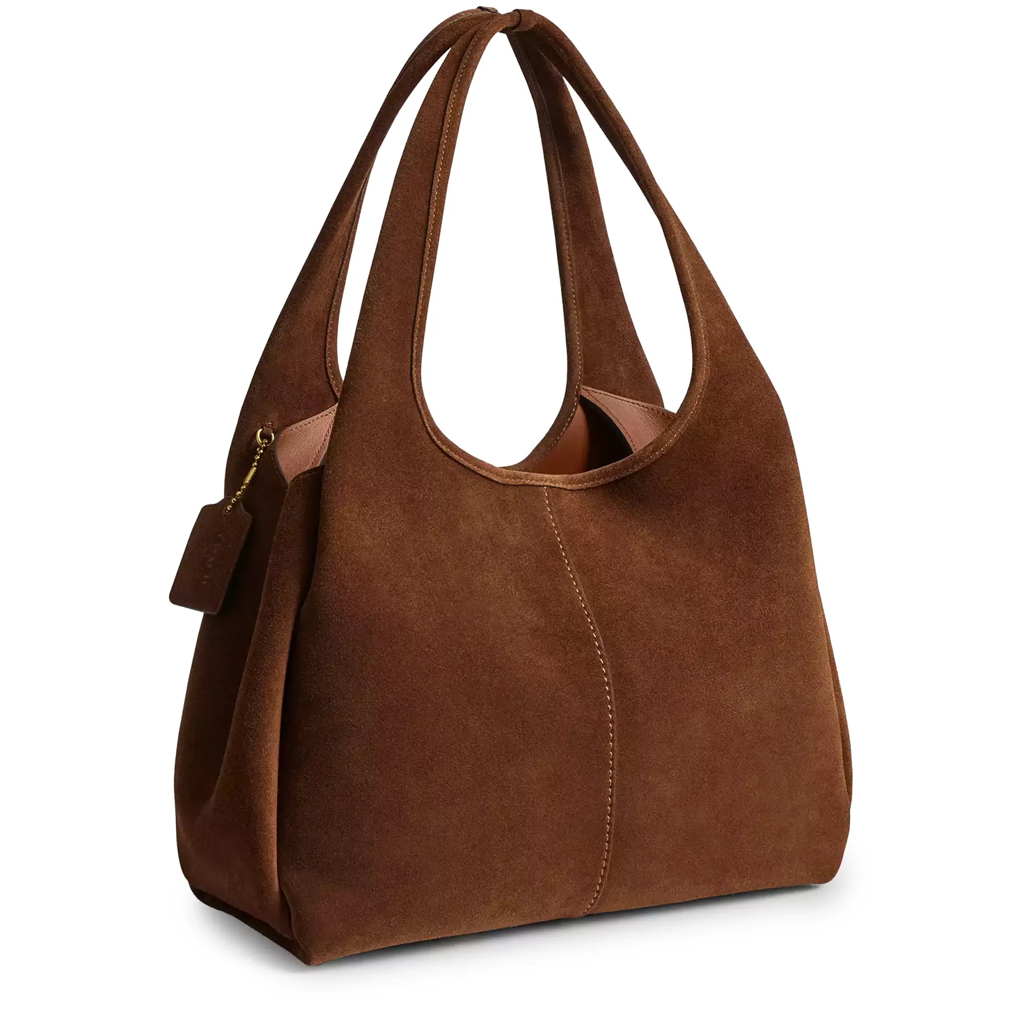 Front Side View of Coach Lana 23 Warm Brown Shoulder Bag
